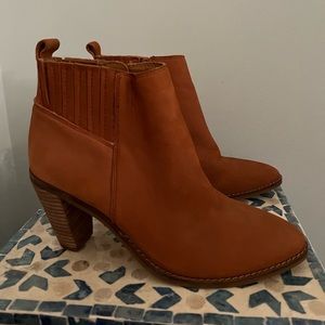 Lucky brand leather booties size 6 1/2